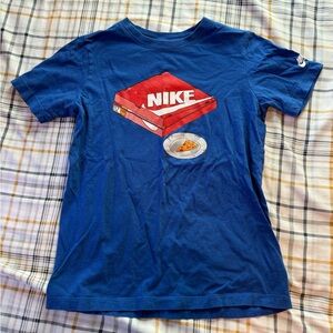 Nike Kids Blue Pizza Graphic Tee